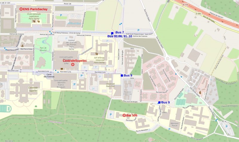 Carte Plateau de Saclay